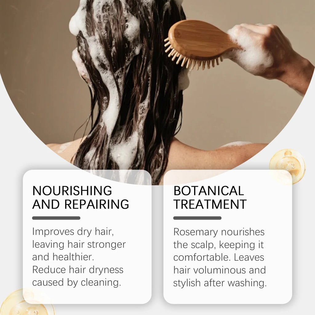 Ginseng Polygonum Multiflorum Shampoo Refreshing Oil Control Anti Dandruff Reduce Loss Repair Damaged Thicken Volumizing Hair