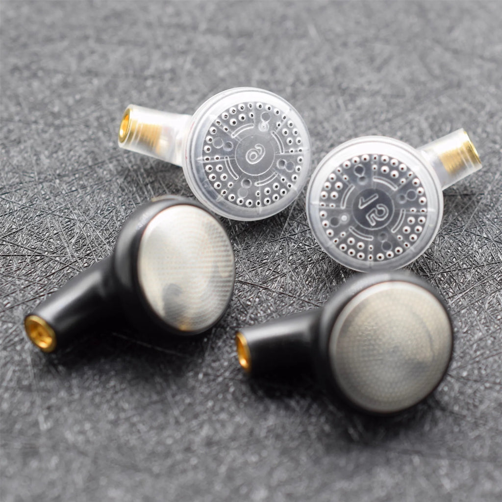 FENGRU BP32 Diy 130 ohm Beryllium Film Driver/300 ohm Carbon Nanotube Film High Impedance Flat Head Earbuds Heavy Bass Earphones