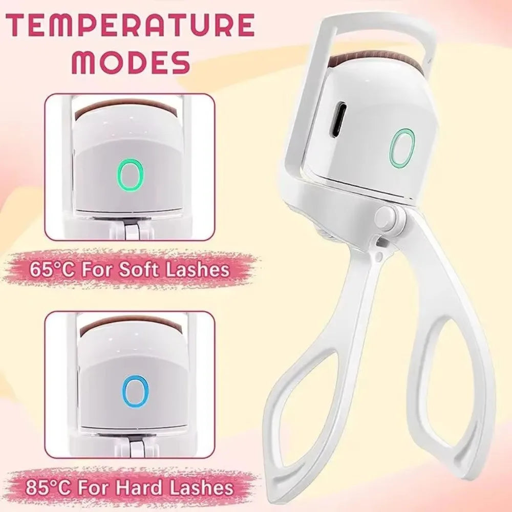 Lash Perm Electric Eyelash Curler Temperature Control Long-Lasting Curl Eyelashes Clip Electric ABS Beauty Eye Instrument Women