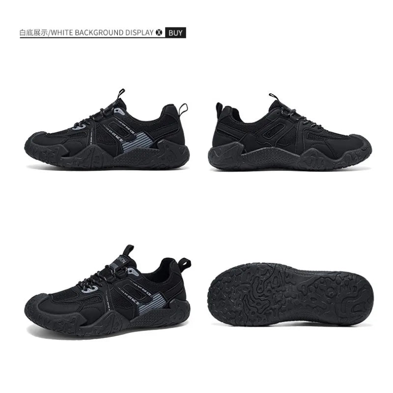 Men's 2026 Summer New Breathable Hiking Sneakers Anti-Slip Wear-Resistant Outdoor Casual Daily Streetwear Footwear in 3 Colors