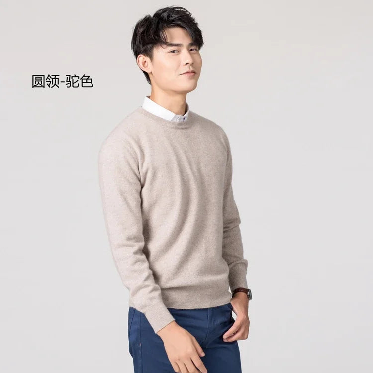 Cashmere Cashmere Sweater Men 2025 Autumn Winter Jersey Jumper Robe Hombre Pull Homme Hiver Pullover Men O-neck Knitted Sweaters