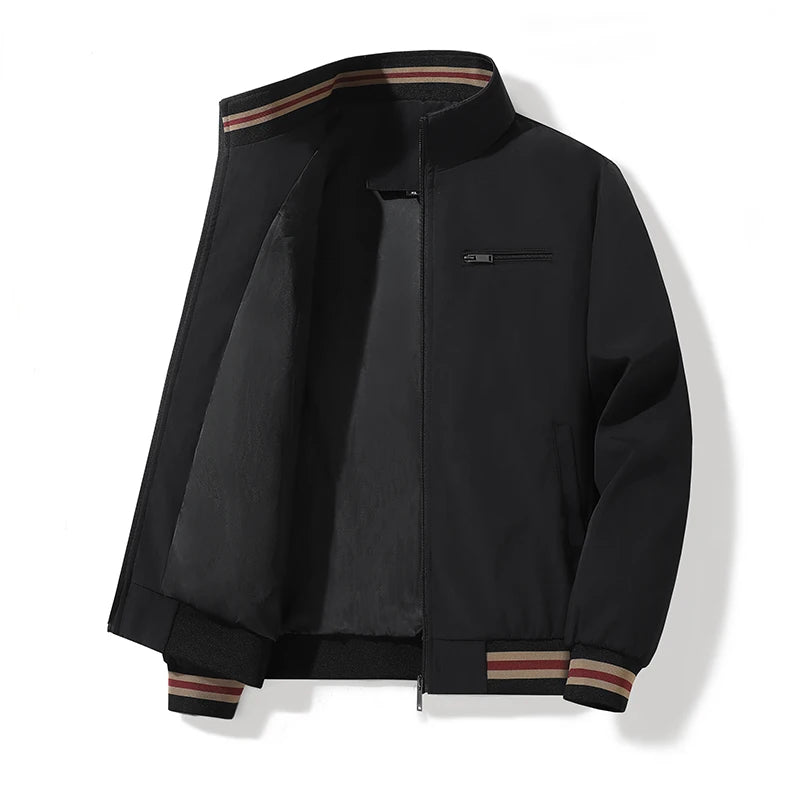 2026 Spring Men's Business Jackets Autumn Stand Collar Zipper Outdoor Coat Men Tops Baseball Bomber Varsity Jackets Man Clothes