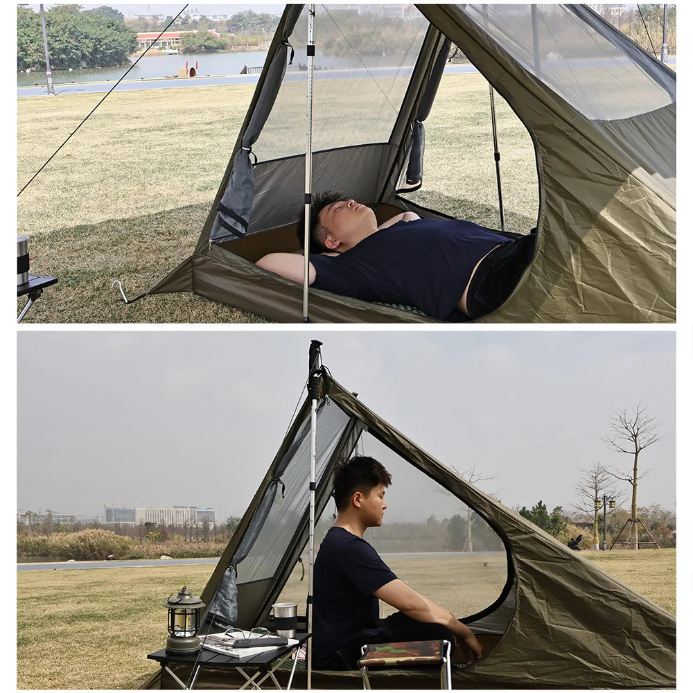 Airy 1 Mesh Tent Trekking Pole Tent Lightweight Solo Tent Camping Tarp Tent Hiking backpacking Single One Person Tent Shelter