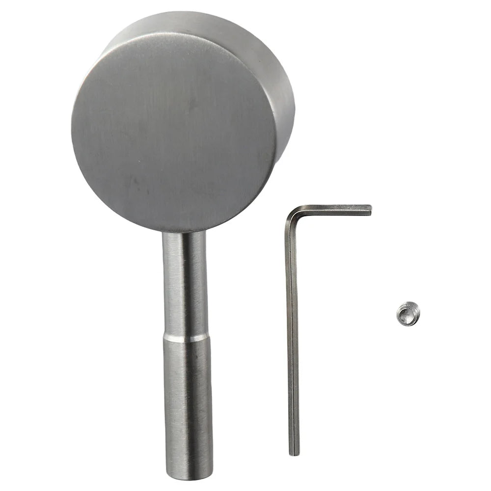 Stainless Steel Single Lever Handle Faucet Handle with Hot and Cold Color Button Shower Handle Replacement Water Tap Handle