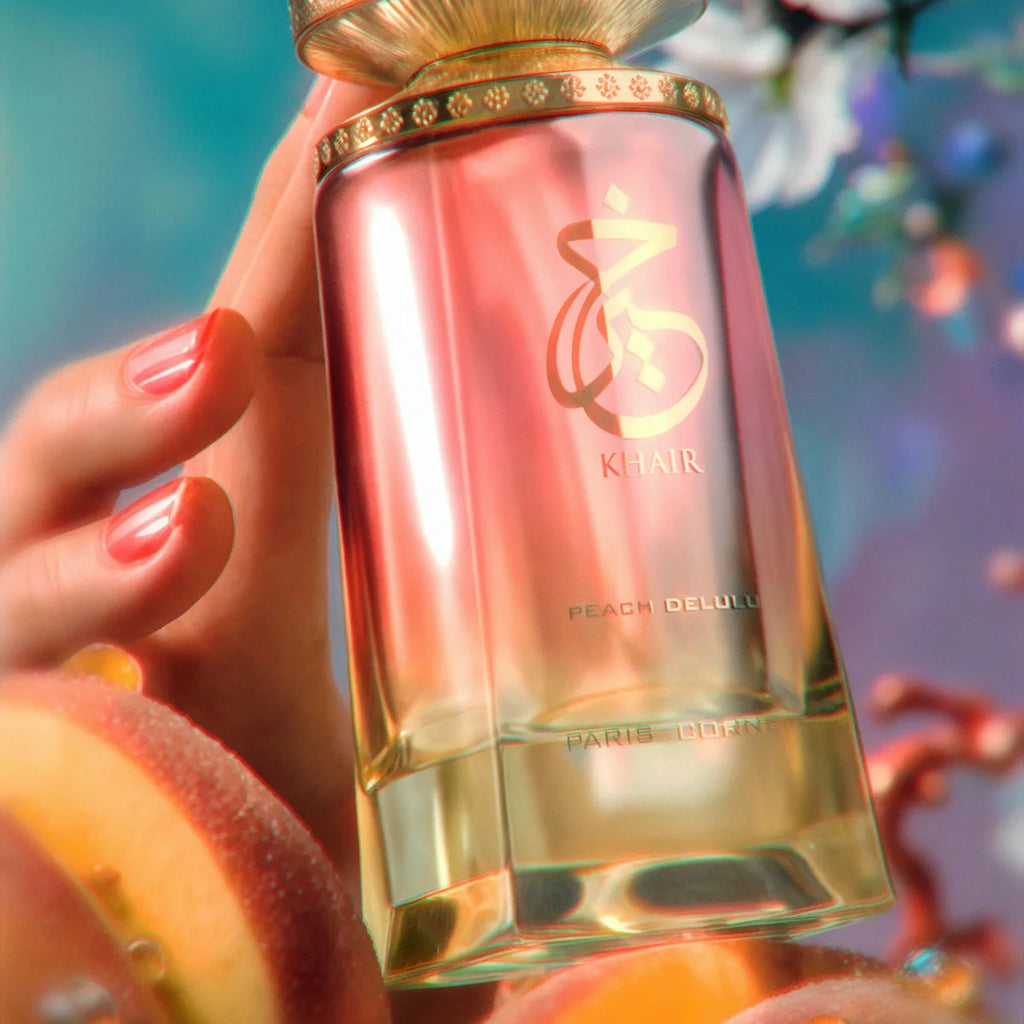 Unisex Eau De Parfum Paris Corner Khaire Peach Sweet & Sensual Perfume Notes of Peach Ginger & Musk for Men & Women