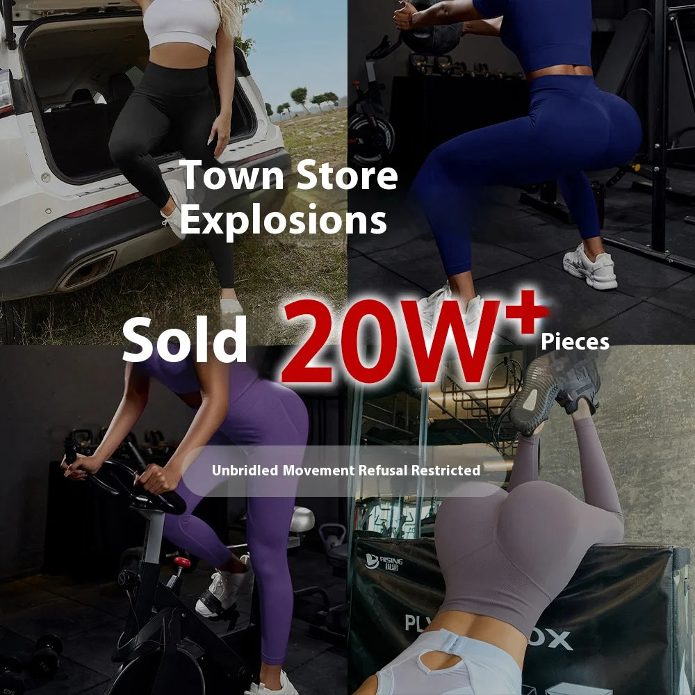 Women's High Waisted Solid Yoga Pants Butt Lifting Tummy Control 4-Way Stretch Workout Fitness Running Leggings Breathable Wear