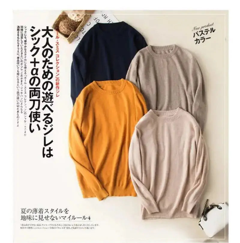 Cashmere Cotton Blended Thick Pullover Men Sweater 2025 Autumn Winter Jersey Hombre Jumper Pull Homme Hiver Knitted Sweaters