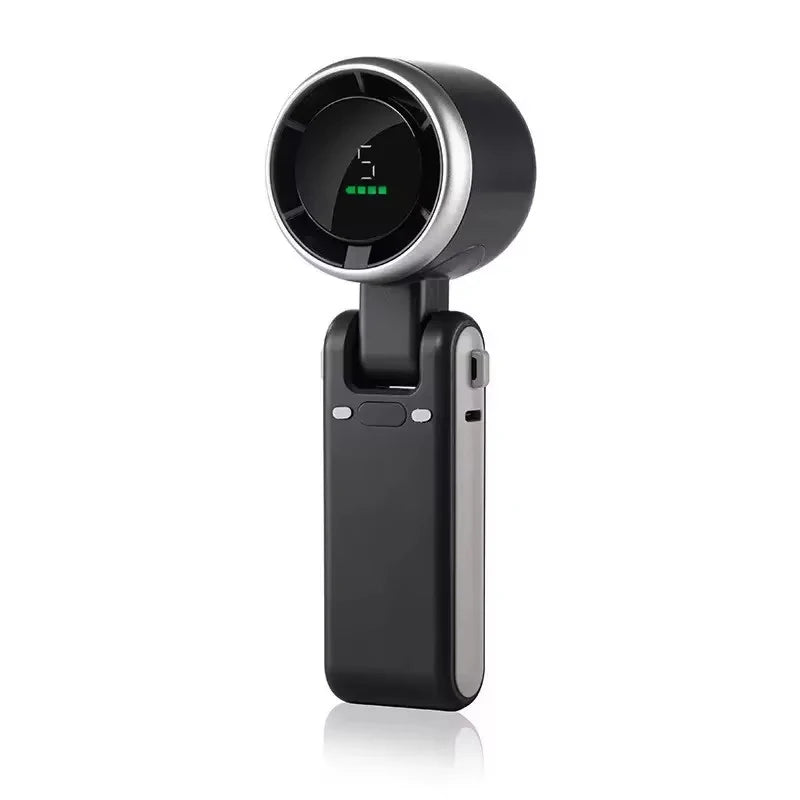 NEW Summer Semiconductor Cooling Car Fan with LED Display USB Rechargeable Clip Portable Desk Fans 360 Rotation For Camping ﻿