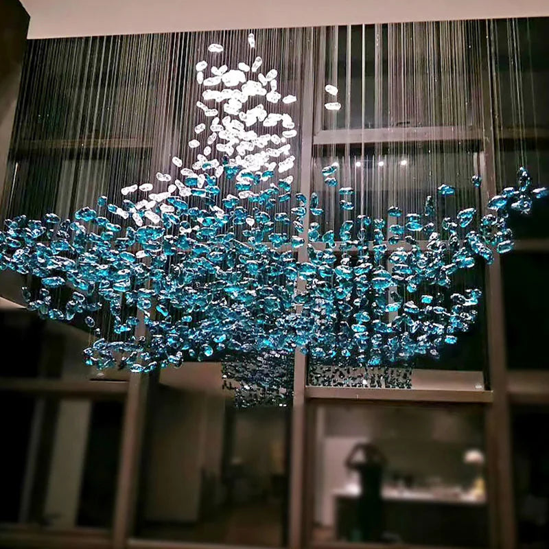 Modern Hanging Lights Hotel Lobby Chandelier Indoor Living Room Pendant Modern Chandelier Ceiling Hanging Lamp.