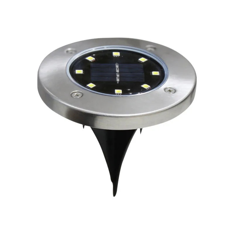 Solar Lawn Yard 8 Led Solar Lights Waterproof Solar Powered Lantern for Pathway Garden Decoration Outdoor Lighting