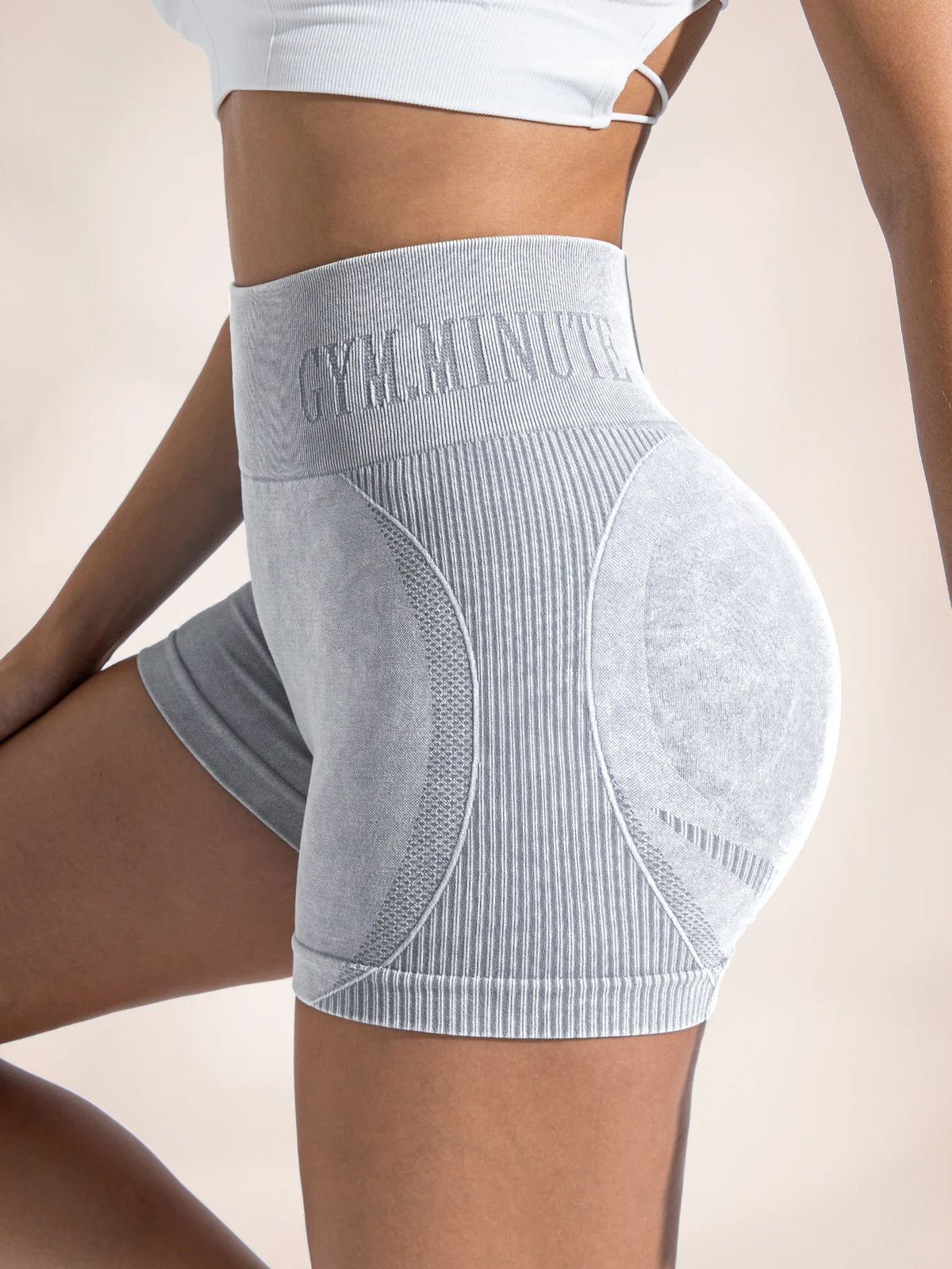 Women Sand Wash High Waist Tummy Control Butt Lifting High Stretch Slim Yoga Shorts Wear Outside Run Gym Workout  Sports Pants