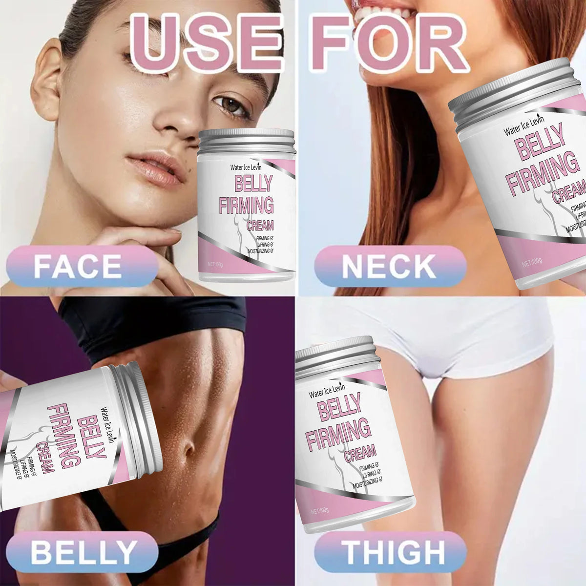 Abdominal Massage Body Cream, Natural Plant-Based for Abdominal Moisturizing, Absorbs Quickly and Effectively, Soothes and Deeply Nourishes the Skin