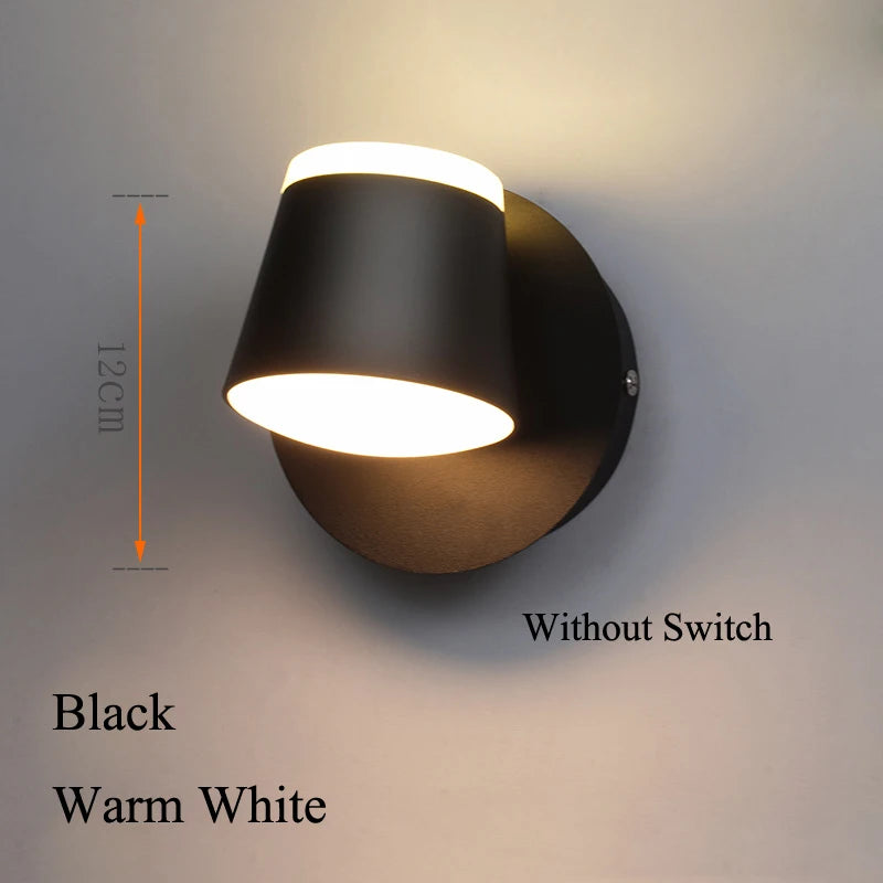 Indoor Home 8W LED Wall Light Wall Mounted Rotation Ceiling LED Wall Lamp Aisle Corridor Living Room Bedroom Reading Lights