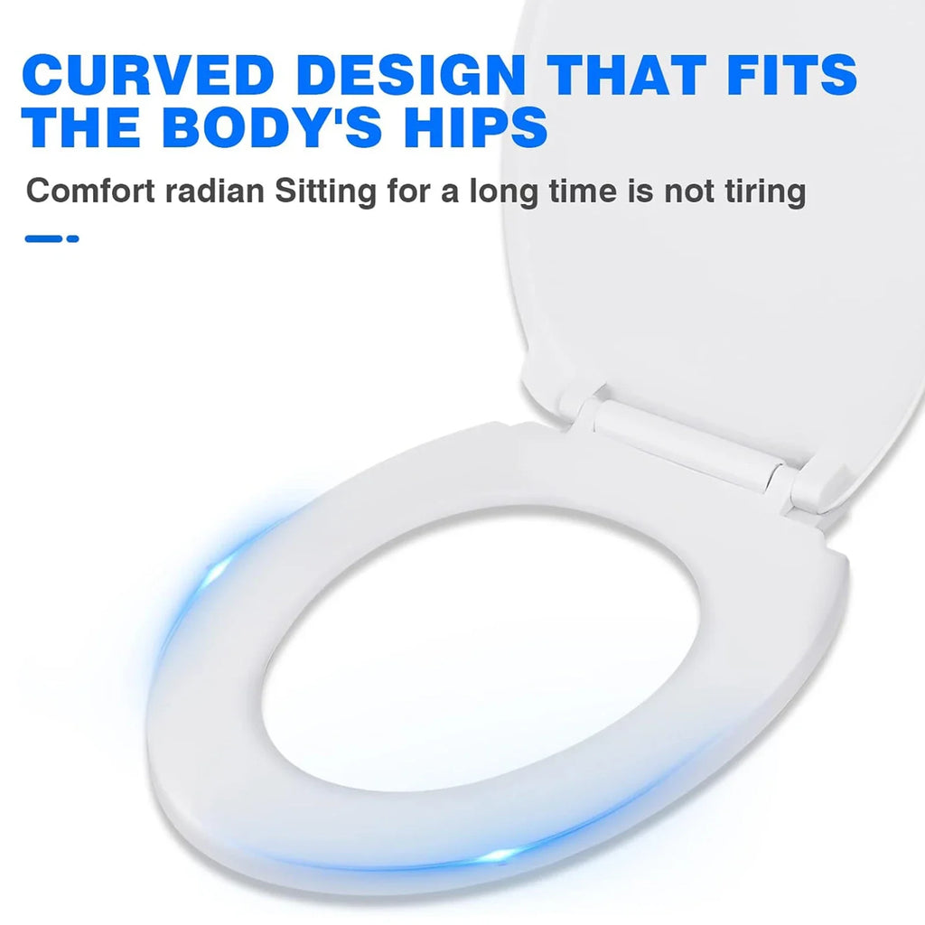 Toilet Seats with Slow Close Hinges Cover Toilet Accessory Portable Slow Down Seat Cover Bathroom Fixture Toilet Parts