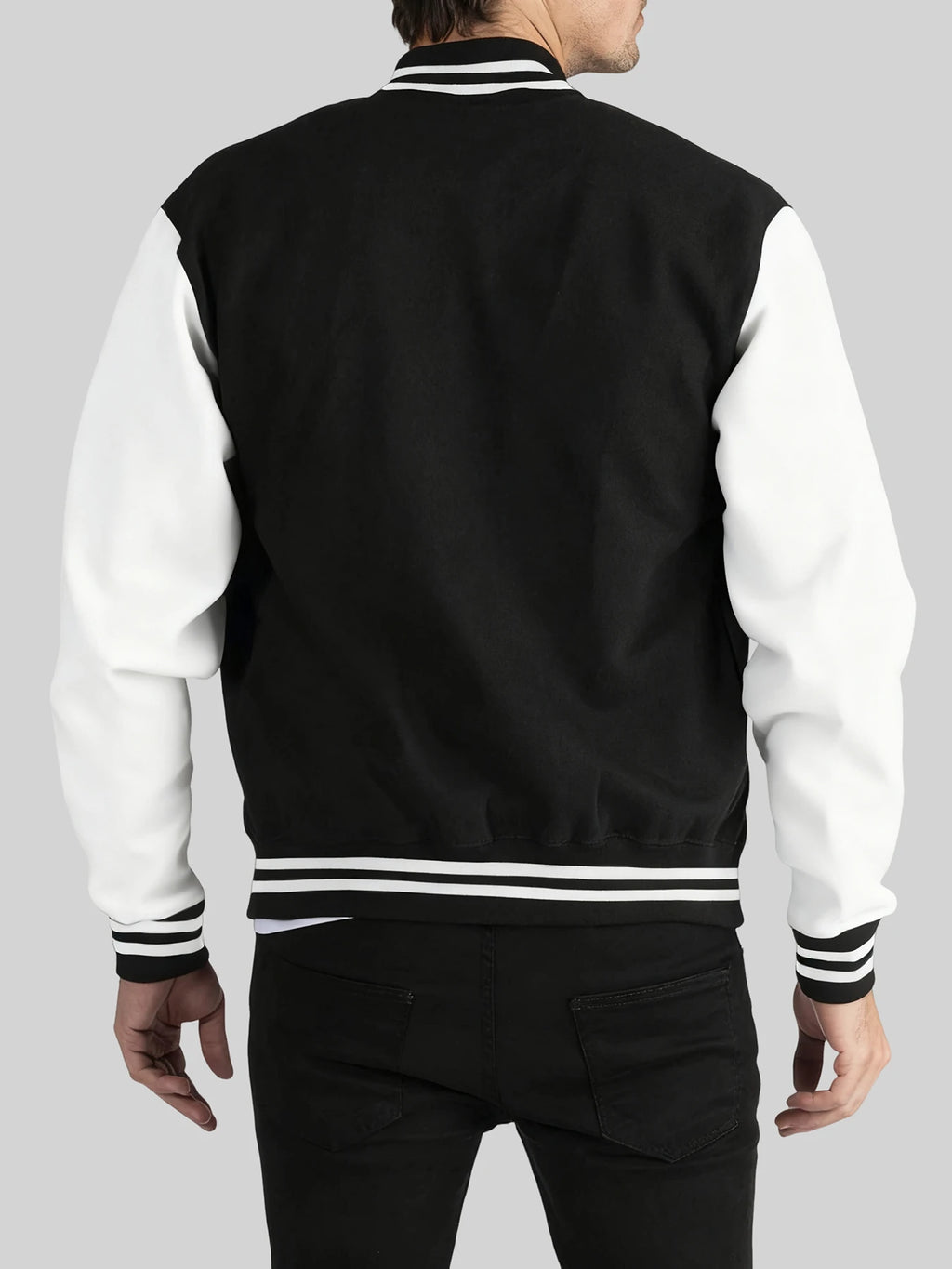 New York Art Letter Creative Printing Man Tops Basics Comfy Baseball Uniform Oversized High Street Menswear Autumn Winter Jacket