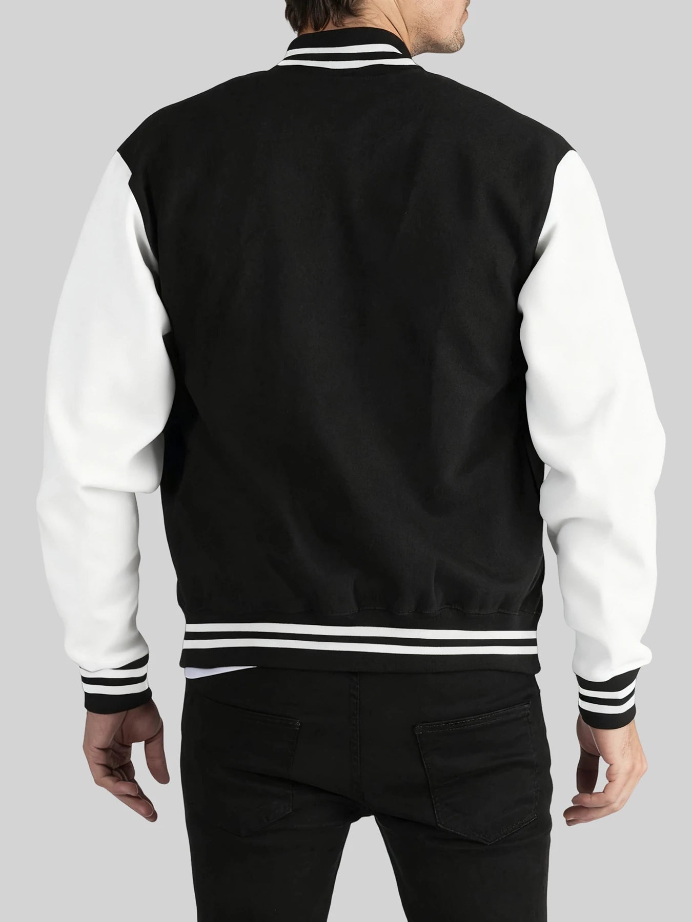New York Art Letter Creative Printing Man Tops Basics Comfy Baseball Uniform Oversized High Street Menswear Autumn Winter Jacket