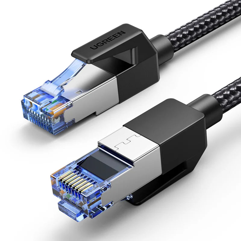 UGREEN Cat 8 Ethernet Cable High Speed Braided 40Gbps 2000Mhz Network Cord Cat8 RJ45 Shielded Indoor Heavy Duty LAN Cables