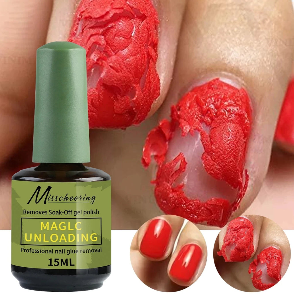 15ml Nail Polish Remover For Nails in 3-5 Minutes Easily Quickly Removes Semi Permanent Soak Off UV Gel Polish Burst Gel&nailoil