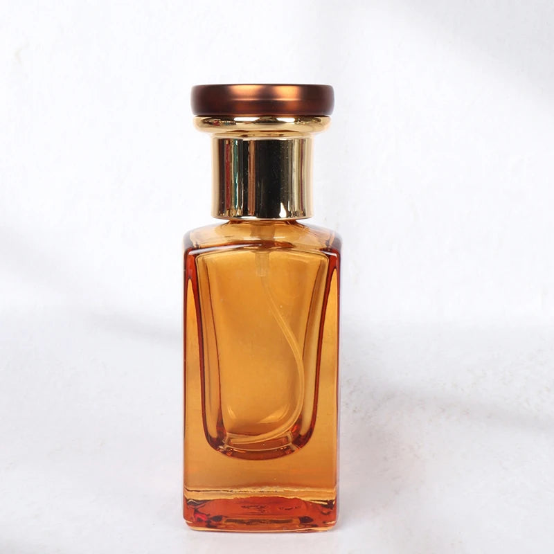 Men Women Perfume Refillable Bottle Fragrance Cosmetic Packaging Square Glass Spray Bottle For Travel Accessories