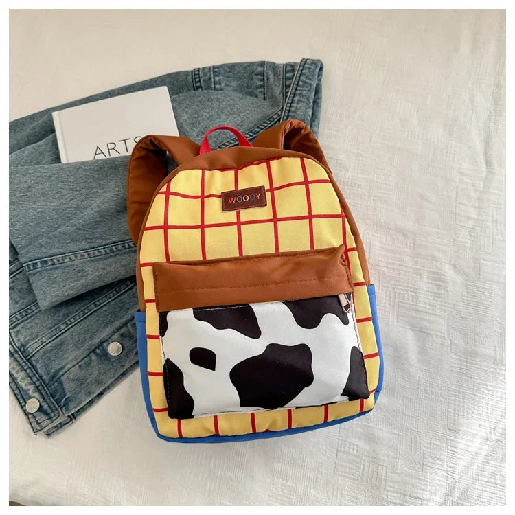 Cartoon Fashionable and Casual Women's Backpack Cute Cow Print Backpack Soft and Durable Fabric Backpack Suitable for Daily Use
