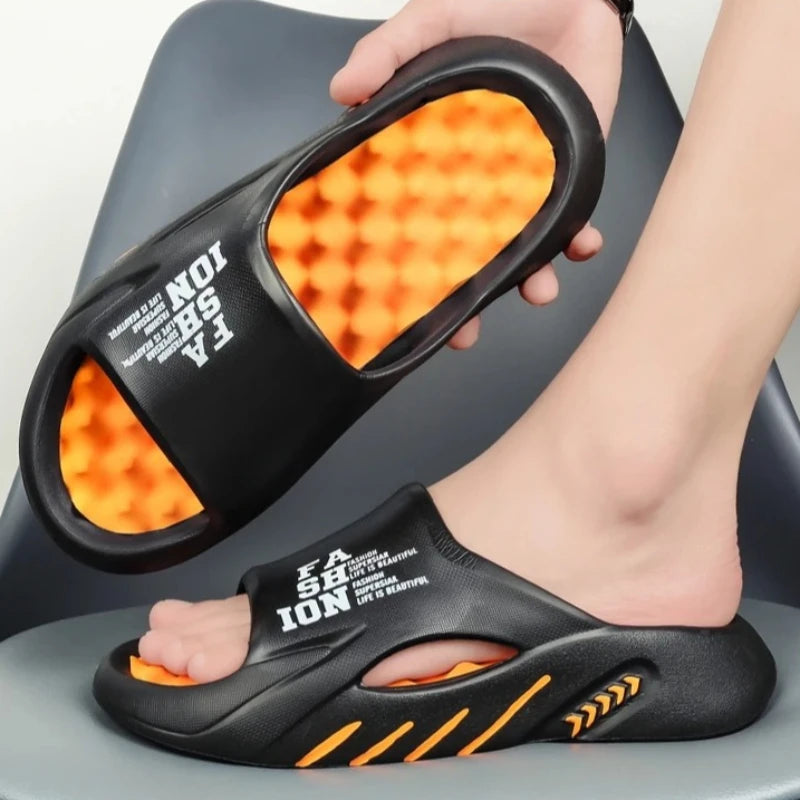 Big Size 48 Summer Massage Slippers For Women Men Indoor Outdoor Shoes Anti-slip Couples Home Bathroom Slides Beach Sandals