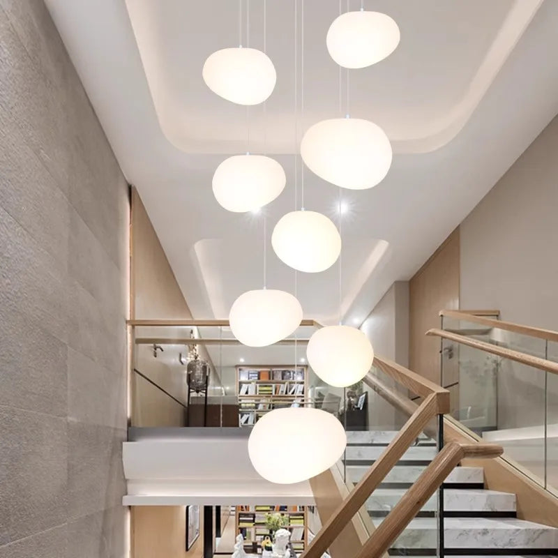 Modern home decor led lights pendant light lamps forstaircase Chandeliers for living room hanging light indoor lighting