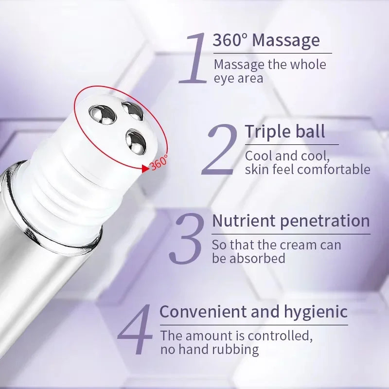 Anti Wrinkle Anti Dark Circle Eye Cream Roller Massager Moisturizing Eye Bags  Retinol Anti Aging Eye SkinCare Products O'CHEAL