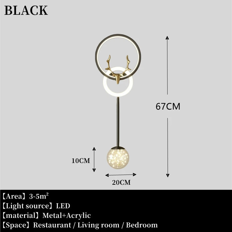 Wall Light Modern Living Room Decor Bedroom Led Lights Lamps Tokio Hotel Lamp Bedside Table Home Decoration Lighting for Dining