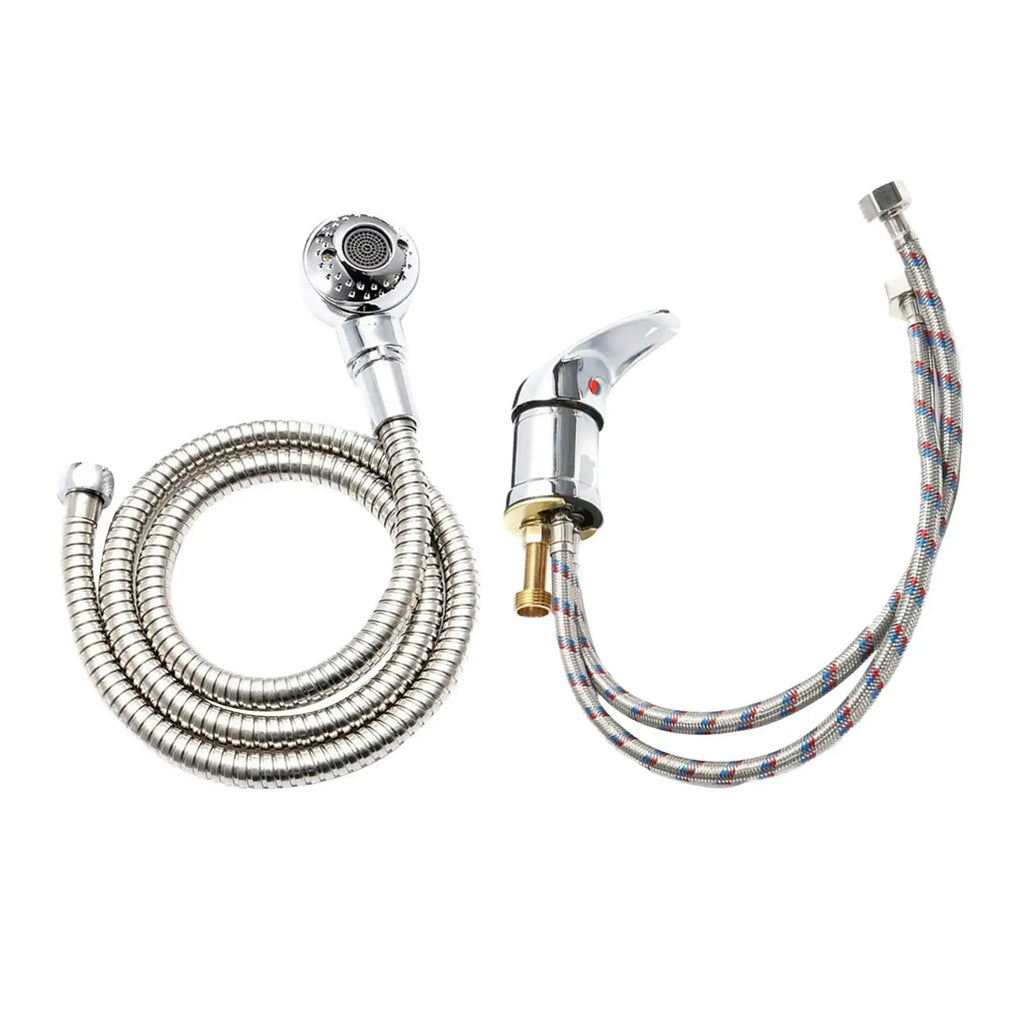 Shampoo Sprayer Handheld Hose Hot/Cold Water Mixer for Bathing Baby Pets