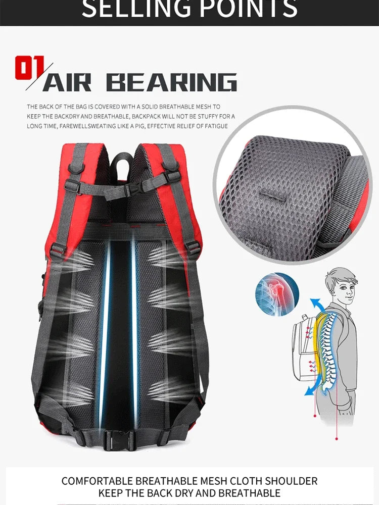 Outdoor Travel Backpack Big Capacity Fashion Travel Backpacks Men Climbing Travel Backpack Classic Sport Travel Backpacks