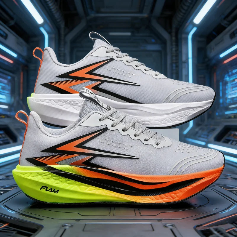 New Running Shoes Carbon Board Speciality Marathon Men Sports Breathable Lightweight Women Comfortable Athletic Nonskid Sneakers