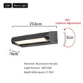 Outdoor Wall Lamps IP65 Waterproof LED Adjustable Angle Aluminum Wall Lights Garden Patio Doorway Home Minimalist Decor Lighting