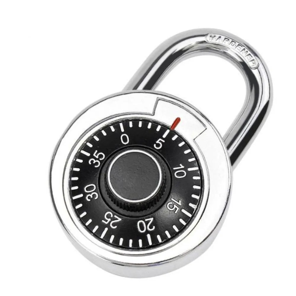 NEW High Security Dia Lock Stainless Steel Round Keyless Padlock Waterproof Digit Combination Lock Lock