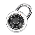 NEW High Security Dia Lock Stainless Steel Round Keyless Padlock Waterproof Digit Combination Lock Lock