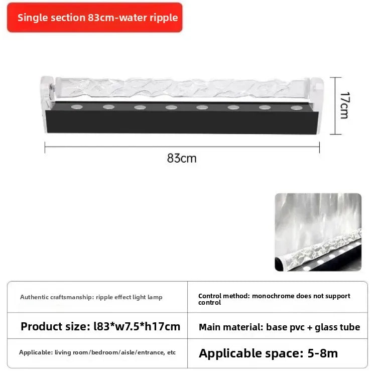 3D dynamic water ripple wall washing atmosphere pattern room background decoration LED projection light