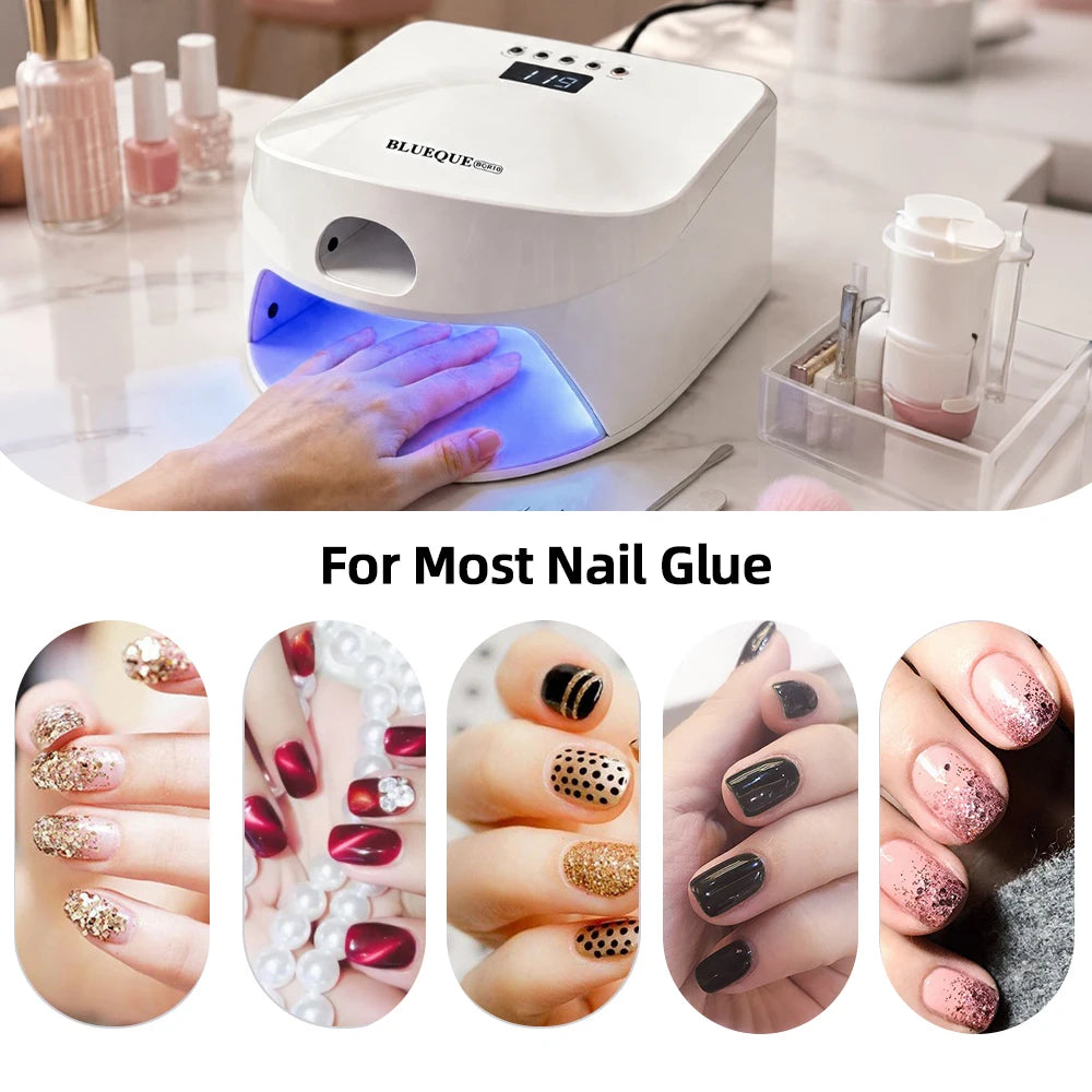 48+9 Beads Nail Dryer Thumb Full Hand Dual Lamp Single Toe Single Finger Gel Nail Curing Lamp Hand Fast Drying LED Light Dryer