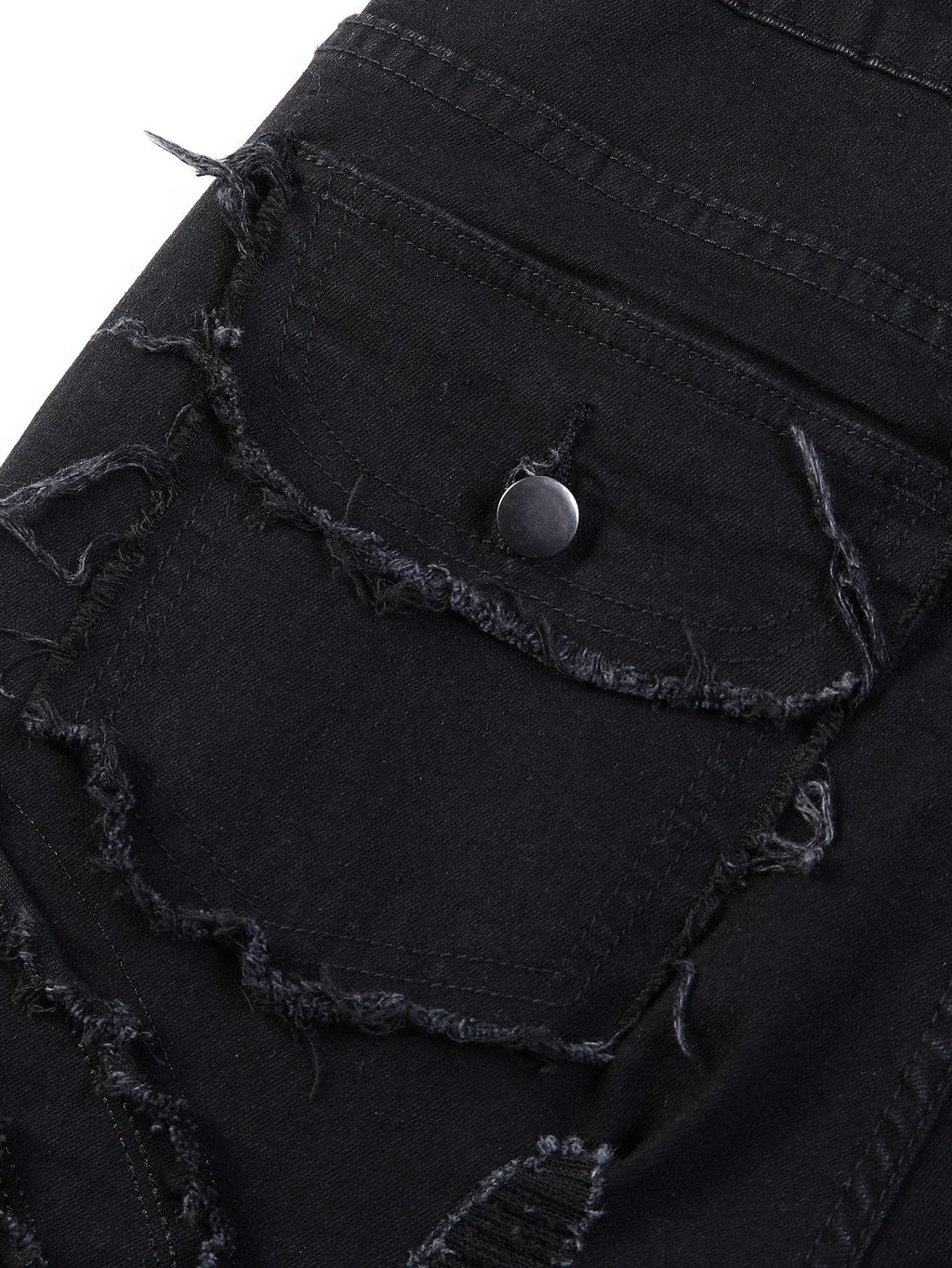 2025 New Men Ripped Stacked Jeans Distressed Slim Fit Skinny Straight Leg Jeans Fashion Hip Hop Denim Pants Casual Streetwear