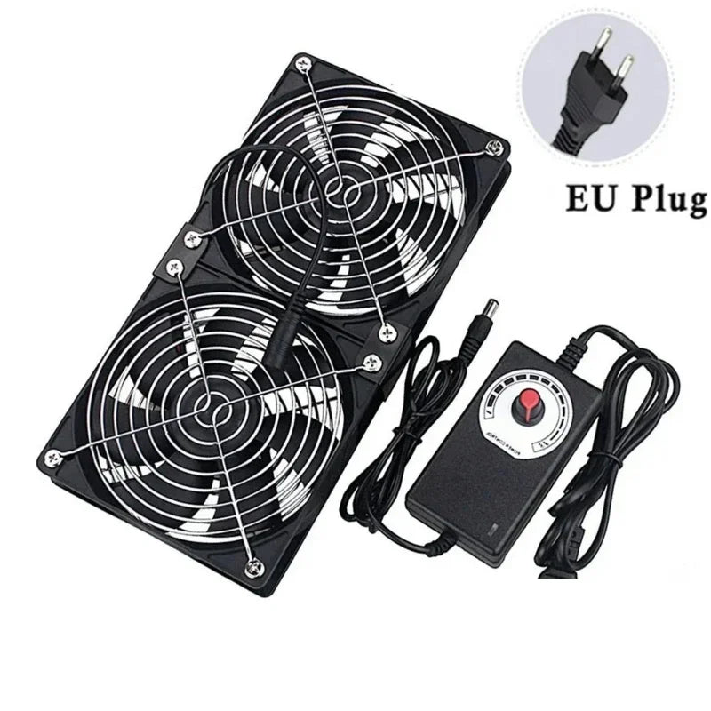 120mm 3000RPM Fan Cooling with Controller 12cm 12V 220V Btc Machine Chassis Workstation Cabinet Radiator Server Fan