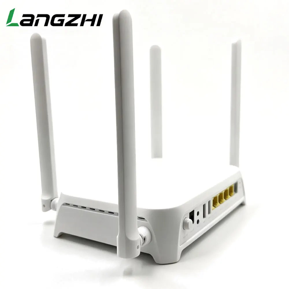 H3-1S XPON ONT AX1800 WiFi 6 Router with 4GE LAN VoIP Port 4 Antenna GPON EPON Dual Mode ONU FTTH Fiber Optic Modem