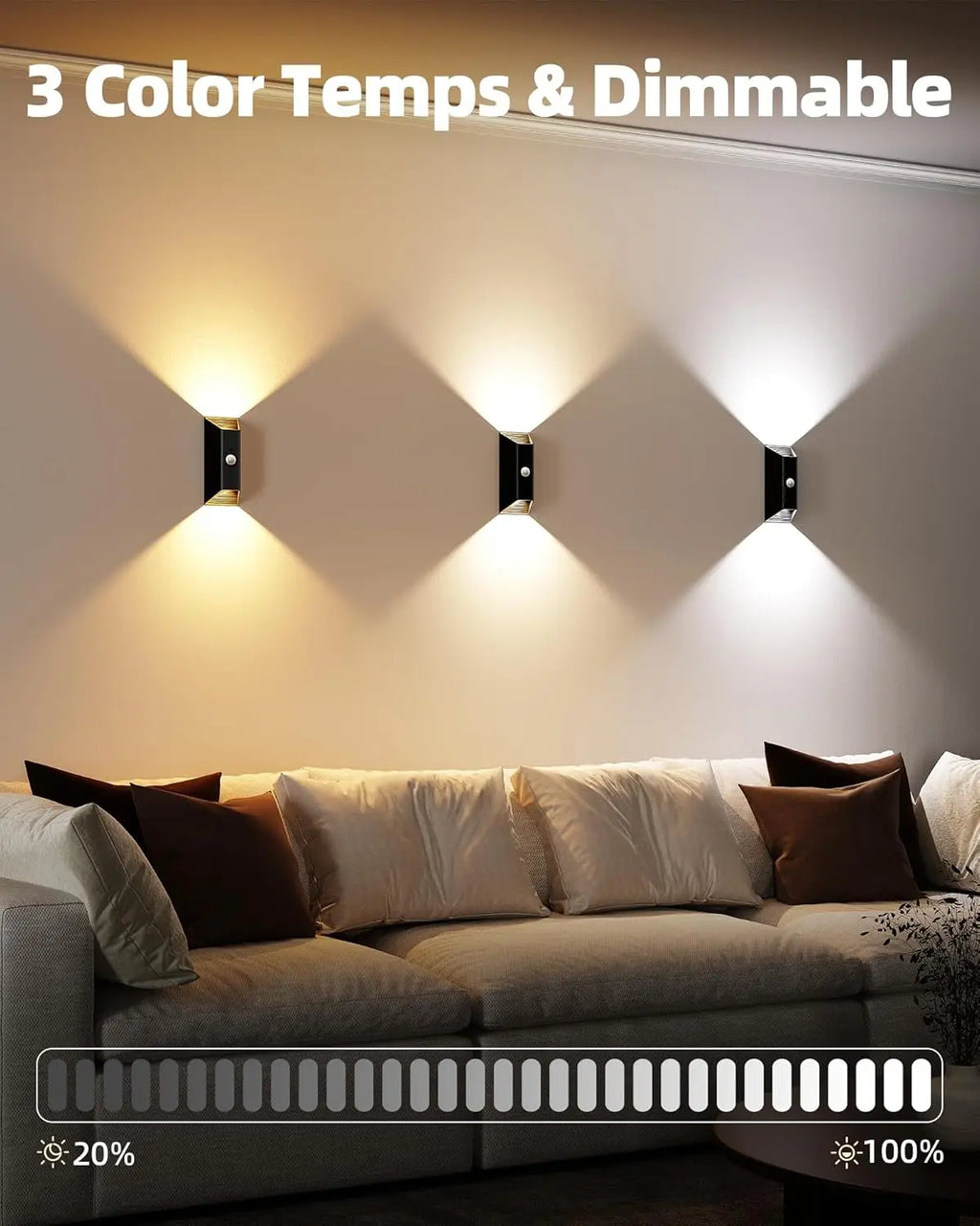 Led Night Light Sunset Lamp Wireless Wall Lamp with Motion Sensor Magnetic Rechargeable for Stair Cabinet Hallway Room Decor