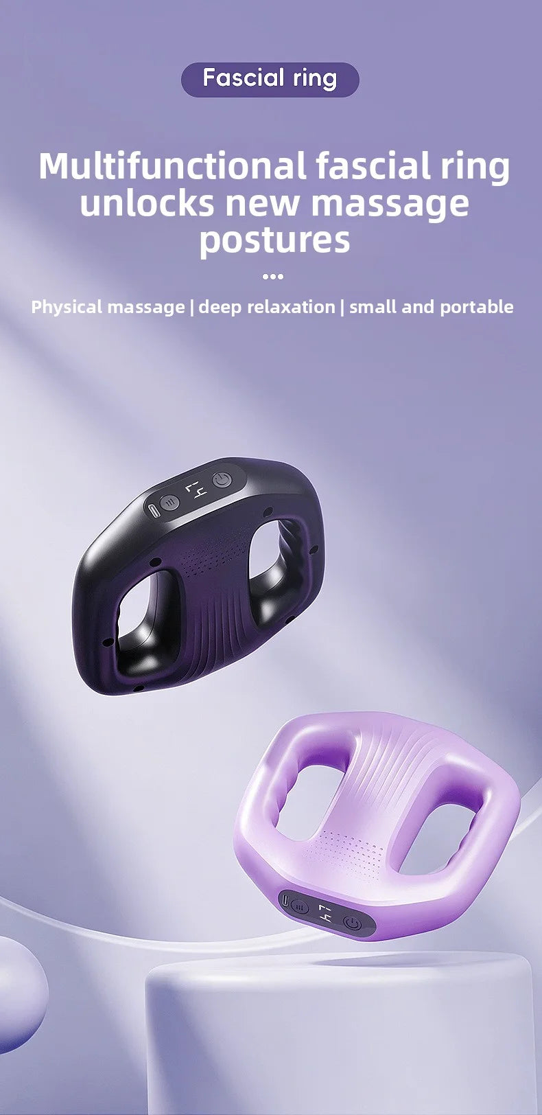 Lazy person's fascia ring fat-burning machine for belly, waist and leg slimming and body beautifying, fat-burning massage device