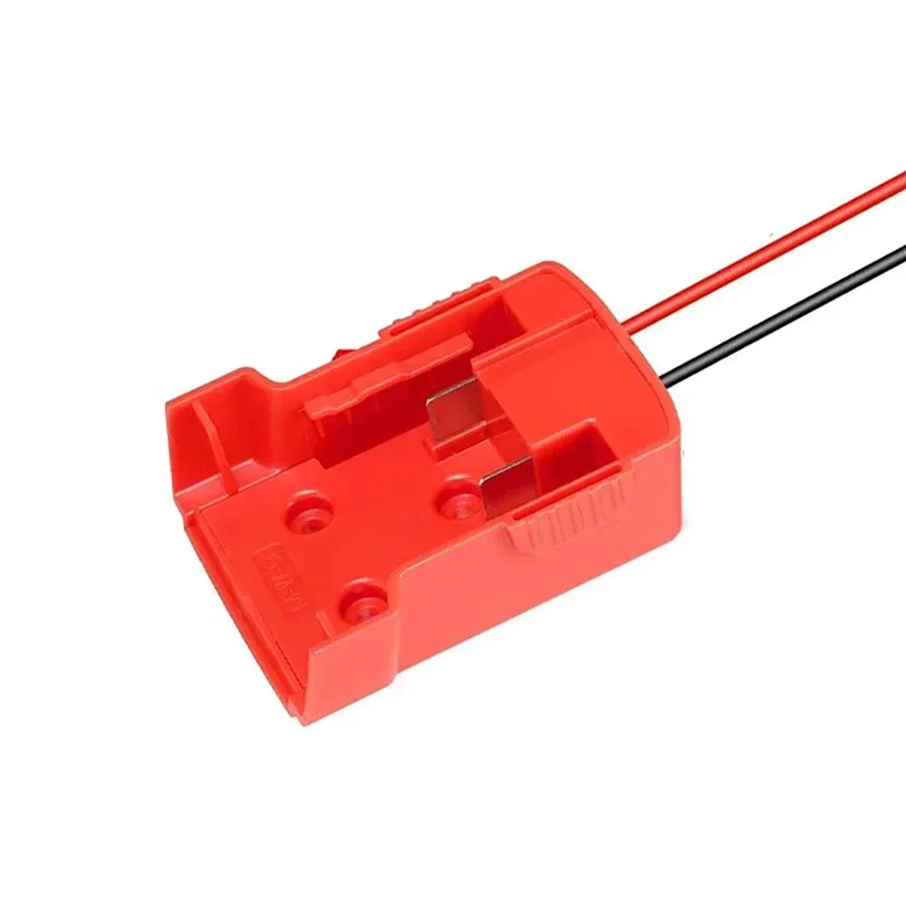 Lithium Battery Adapter Connector for Milwaukee for M18 18V Li-ion Battery DIY Power Supply Wheel Adapter Dock Holder 48-11-1815