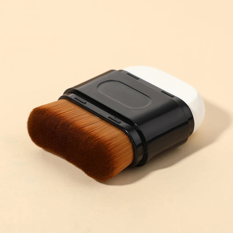 1 Pcs Professional Foundation Makeup Brush Double-ended Wave Top Contour Brush For Beauty Blending Liquid Powder Concealer Cream