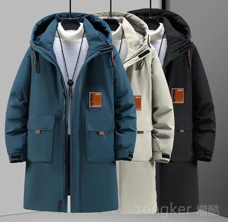 Winter thick medium-length cotton coat plus size loose winter jacket tide jacket big yards clothing man 12XL 11XL 10XL Parkas