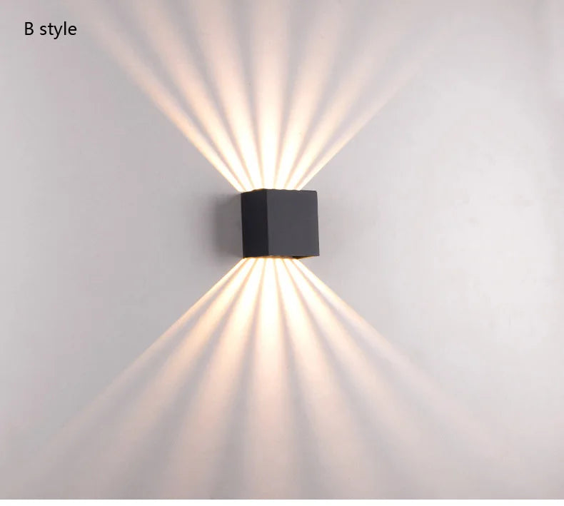 Outdoor Simple LED Wall Lamp Porch Garden Corridor Modern Indoor Wall Sconce Courtyard Landscape Lighting Waterproof IP65