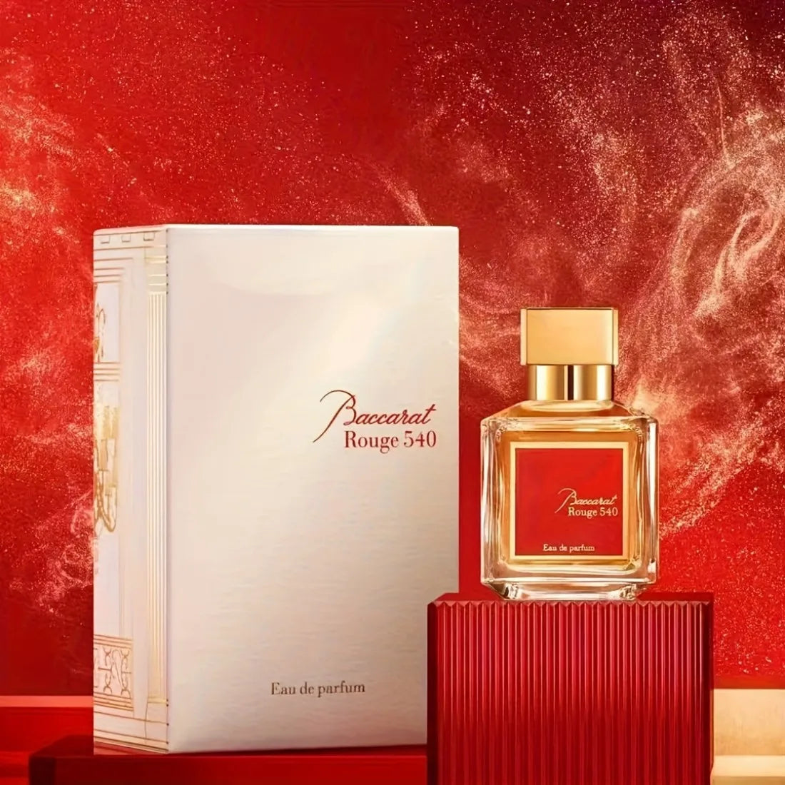 Three (Rouge 540, Grand Soir) perfume spray, 2.4oz70ml, lasting flower fragrance, oriental amber tone, three choices, advanced gift box, Christmas and Valentine's Day gift choice