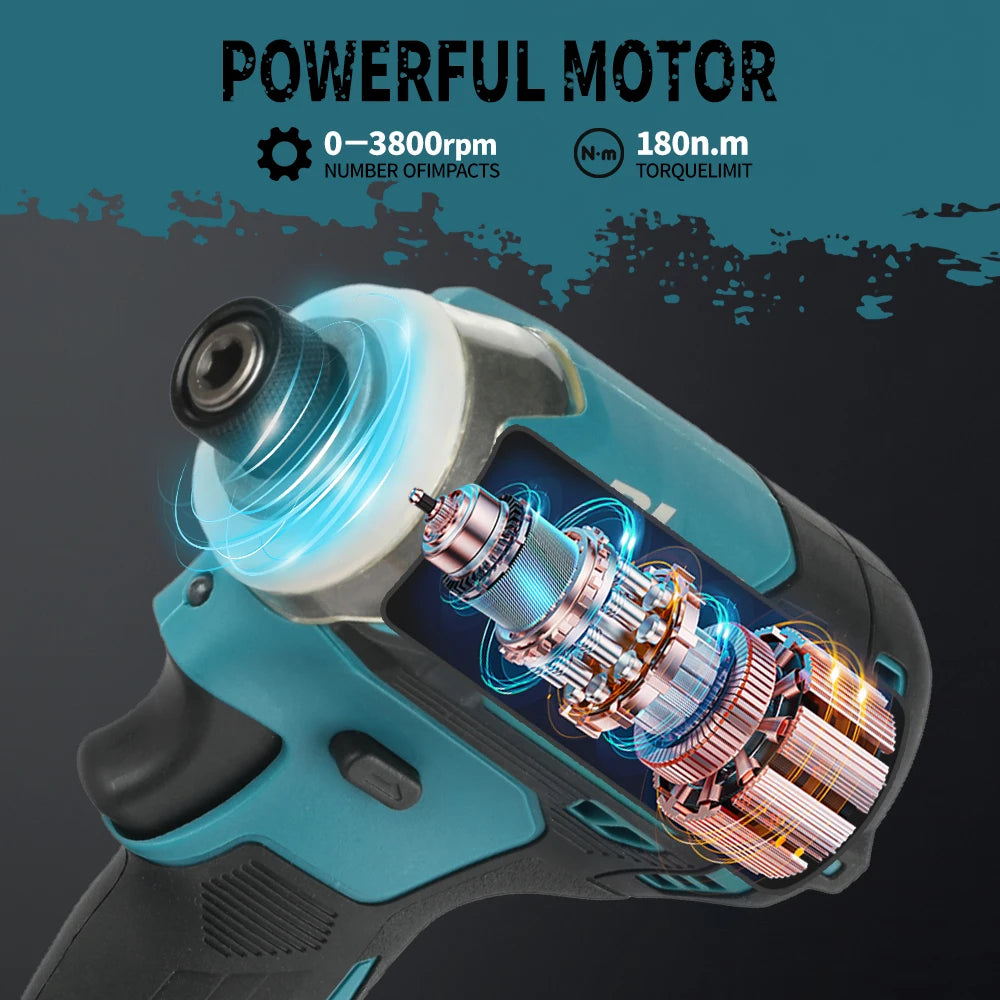 Makita DTD171 Versatile Impact Driver for DIY and Professional Use Furniture, Decking, Automotive and Construction tools