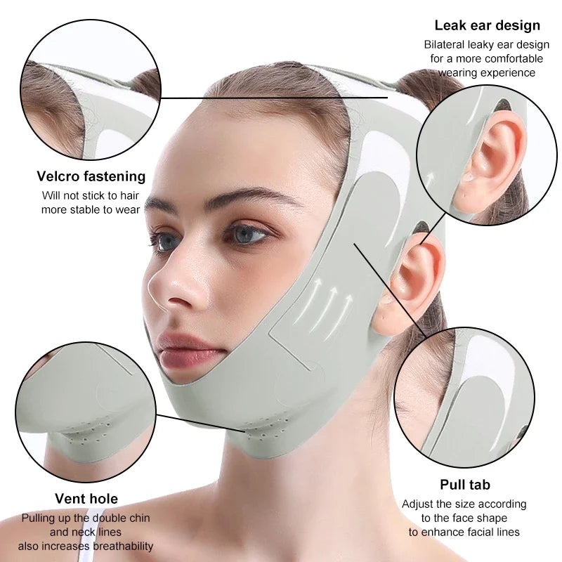 Beauty Face Sculpting Sleep Mask Reusable V Shaper Mask Facial Lifting Anti Wrinkle Strap Band Sleeping Mask Beauty Health Tools