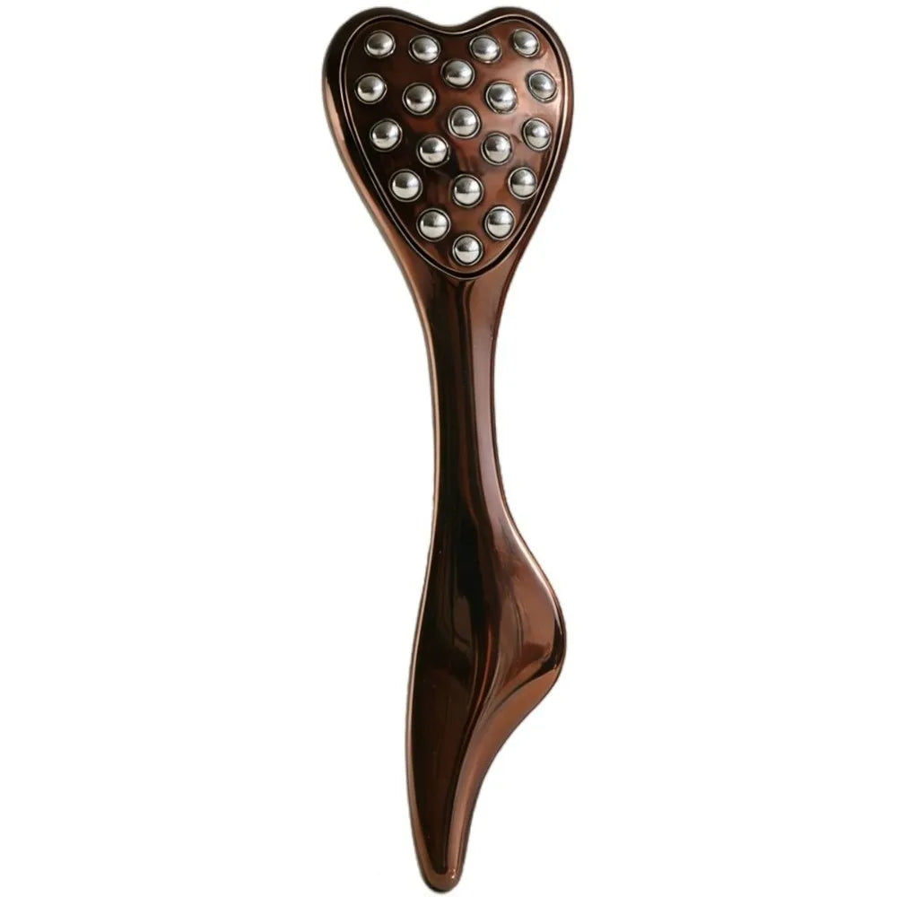 20 Beads Design Point Pressing Massager Reduce Puffiness Skin Scraping Facial Roller Face Lifting and Tightening
