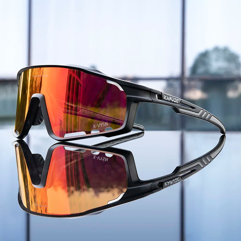 KAPVOE UV400 Cycling Glasses Men MTB Cycling Sunglasses Outdoor Sports Running Eyewear Women Road Bike Glasses